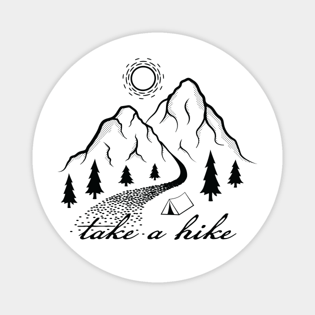 Take a Hike Magnet by RudDesigns